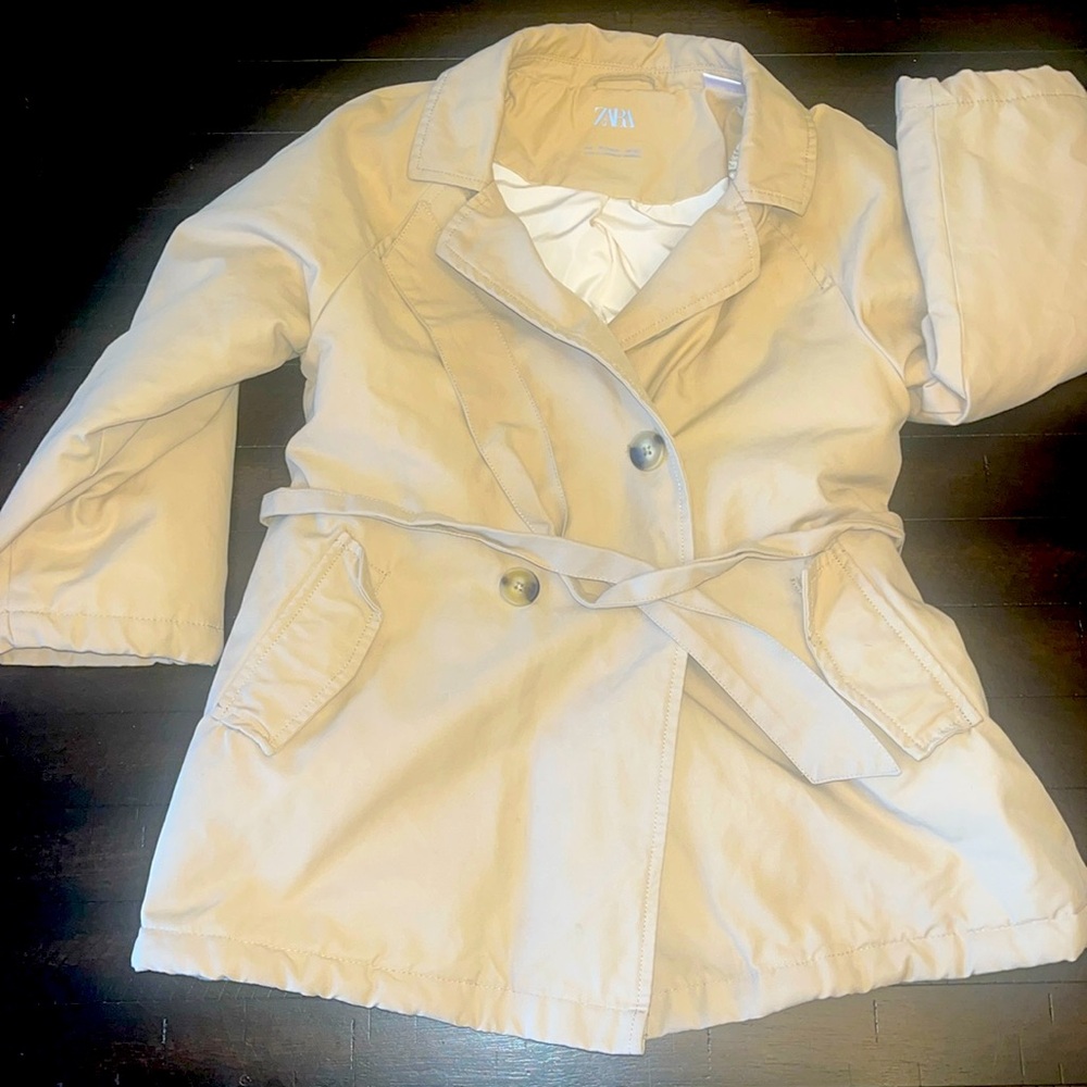 Zara toddler beige trench coat